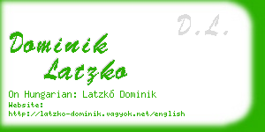dominik latzko business card