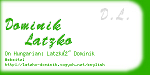 dominik latzko business card